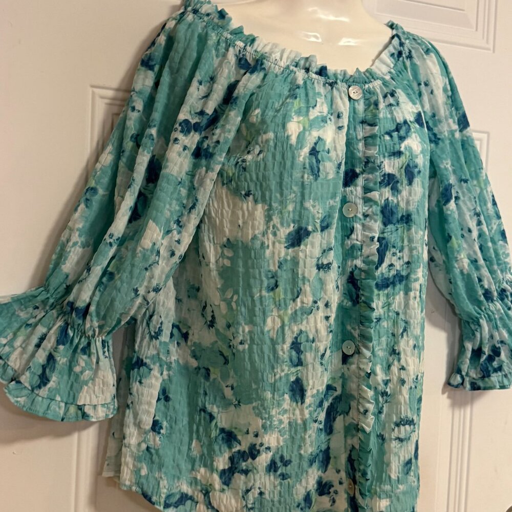 Willow Drive SZ Large Cottage Spring Blouse - Picture 9 of 9